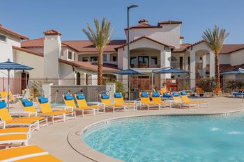 Pool with chairs